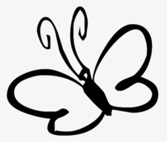 Butterfly Black And White Template Clipart , Png Download - Pastel Pink Clip Art, Transparent Png, Transparent PNG