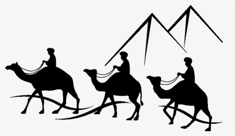Camel Caravan Clipart Png - Camels In Desert Png, Transparent Png, Transparent PNG