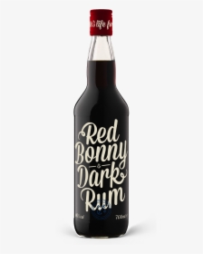 Red Bonny Dark Rum Bottle - Glass Bottle, HD Png Download, Transparent PNG