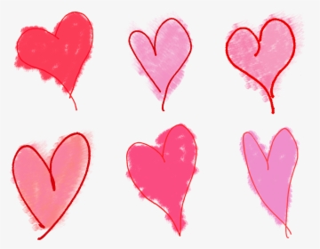 Transparent Heart Hands Png - Drawn Pink Heart Clipart Transparent, Png Download, Transparent PNG