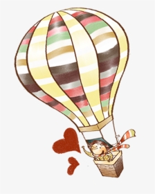 Hot Air Balloon Element - Drawing Hot Air Balloons, HD Png Download, Transparent PNG
