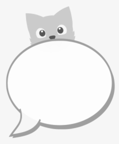 Speech Balloon With Cat - Kawaii Cute Speech Bubble, HD Png Download, Transparent PNG