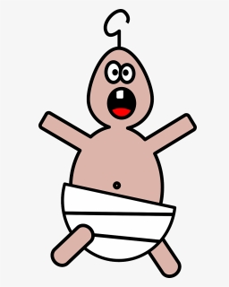 Art,thumb,food - Baby In Diaper Clipart, HD Png Download, Transparent PNG