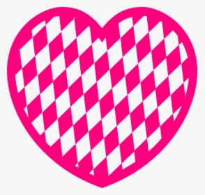 How To Set Use Pink Heart With Diamond Pattern Clipart - Heart With Diamond Pattern, HD Png Download, Transparent PNG