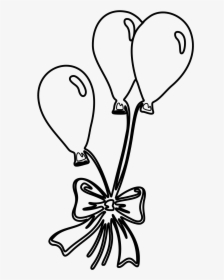 Line Drawing Of Balloons - Balloon Coloring Pages, HD Png Download, Transparent PNG