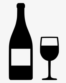 Wine Bottle Glass - Wine Bottle Svg Free, HD Png Download, Transparent PNG
