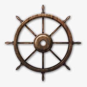 Ship S Wheel Steering Wheel Boat - Boat Steering Wheel Transparent, HD Png Download, Transparent PNG