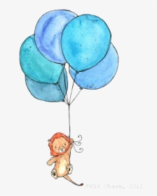 Tiger Holding A Balloon, HD Png Download, Transparent PNG