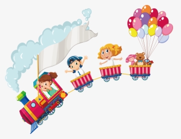 Drawing Stock Illustration Child Illustration - Border Template Train, HD Png Download, Transparent PNG