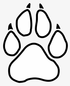 Graphic Of A Little Paw Print - Clip Art Panther Paw, HD Png Download, Transparent PNG