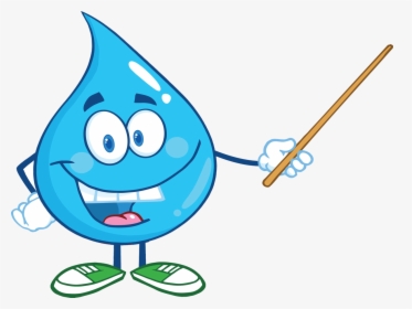 Transparent Water Droplet Clipart - Cartoon Water Drop Png, Png Download, Transparent PNG