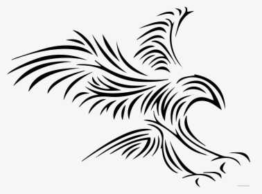 Drawing Eagles Pencil - Eagle Tribal Transparent Background, HD Png Download, Transparent PNG