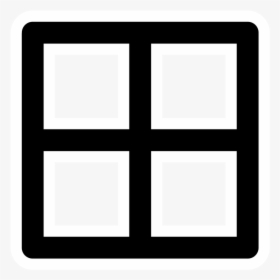 Square,angle,symmetry - 4 Square White Icon, HD Png Download, Transparent PNG
