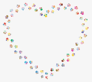 This Free Icons Png Design Of Colorful Paw Prints Heart - Colorful Cat Paw Print, Transparent Png, Transparent PNG