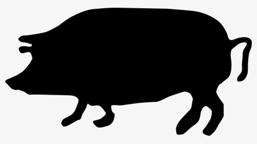 Silhouette Icons Png Free - Pig Silhouette Clip Art, Transparent Png, Transparent PNG