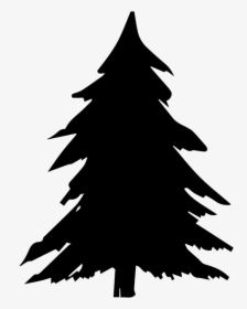Transparent Shadow Clipart - Christmas Tree Silhouette Png, Png Download, Transparent PNG