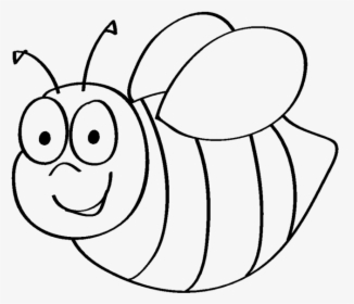 Transparent Bee Outline Png - Mewarnai Gambar Untuk Anak Tk, Png Download, Transparent PNG