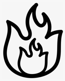 Fire Hand Drawn Outlines - Flame Fire Outline Png, Transparent Png, Transparent PNG