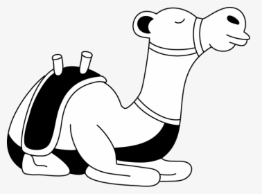 Simple Cute Camel Clipart Black And White Clipartfest - Sitting Camel Clipart Black And White, HD Png Download, Transparent PNG