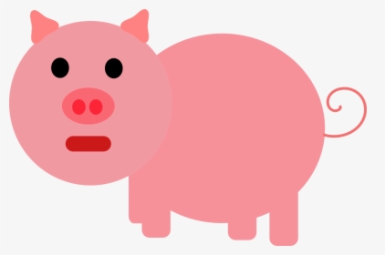 Pink Pig Coloring Page, HD Png Download, Transparent PNG