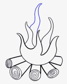 Clip Art How To Draw A - Draw A Fire, HD Png Download, Transparent PNG