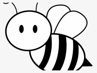 Honey Bee Black And White - Honey Bee Image Black And White, HD Png Download, Transparent PNG