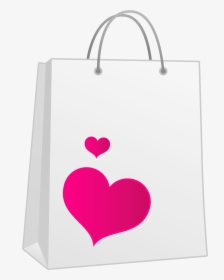 Valentine Pink Heart Bag Png Clipart - Valentines Bag Transparent, Png Download, Transparent PNG