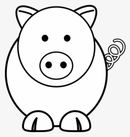 Pig Cartoon Black Background, HD Png Download, Transparent PNG
