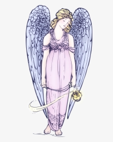 Lovely Angel Public Domain Clipart - Public Domain Angel, HD Png Download, Transparent PNG