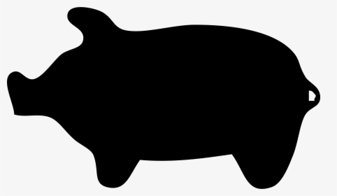 Co Pig Drawing Cartoon Clip Art - Cartoon Pig Silhouette, HD Png Download, Transparent PNG