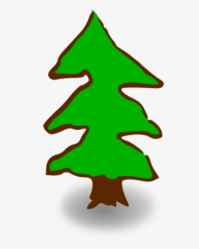 Fir,pine Family,christmas Decoration - Small Pine Tree Cartoon, HD Png Download, Transparent PNG