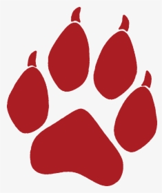 Wolf Paw Prints Clip Art - Wolf Paw Print Silhouette, HD Png Download, Transparent PNG