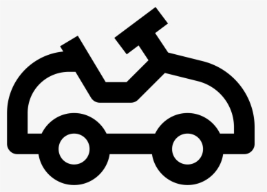 Go Kart Icon - Clipart Black And White Go Kart, HD Png Download, Transparent PNG