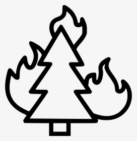 Fonts Drawing Fire - Forest Fire Easy Drawing, HD Png Download, Transparent PNG