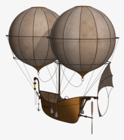 Hot Air Balloon, Aircraft, Balloon, Airship, Float - Balloon Fantasy Steampunk Hot Air Balloon, HD Png Download, Transparent PNG