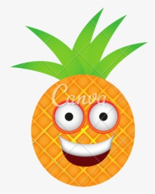 Colored Clipart Pineapple - Pineapple Fruit With Eyes, HD Png Download, Transparent PNG