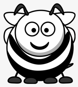 Bee Black And White Bee Clipart Black And White Free, HD Png Download, Transparent PNG