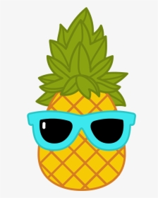 Pineapple With Sunglasses Png - Transparent Cartoon Pineapple Png, Png Download, Transparent PNG