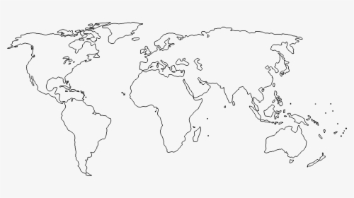 World Map Outline 2018, HD Png Download, Transparent PNG