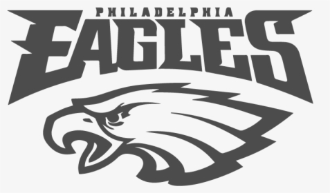 Work With The Eagles Organization To Further Develop - Philadelphia Eagles Logo Black And White, HD Png Download, Transparent PNG