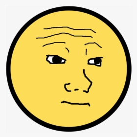 Face Yellow Facial Expression Emoticon Smile Head Emotion - Lego Wojak, HD Png Download, Transparent PNG