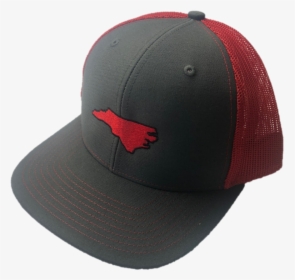 State Of North Carolina Red And Grey Mesh Adjustable - Baseball Cap, HD Png Download, Transparent PNG