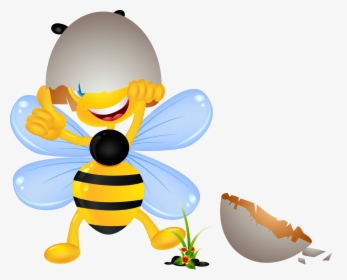 Bumblebee Clipart Blue Bee - Honey Bee Clipart Png, Transparent Png, Transparent PNG