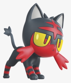 Transparent Litten Png - Pokemon Rowlet Figure, Png Download, Transparent PNG