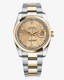 Transparent Watches Clipart - Rolex Oyster Perpetual Gold And Silver, HD Png Download, Transparent PNG