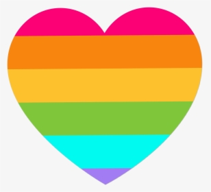 Rainbow Euclidean Vector Clip Art - Clipart Rainbow Heart Free, HD Png Download, Transparent PNG