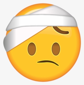 Stressed Emoji Png - Head Bandage Emoji Png, Transparent Png, Transparent PNG