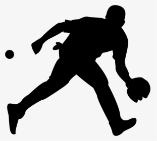 Baseball Silhouette Clip Art - Silhouette Drawing Of A Sport, HD Png Download, Transparent PNG
