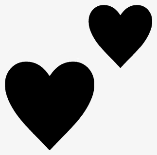 Tumblr Emoji Hearts Corazones Heart Corazones Blacks - Imagenes De Corazones Negros, HD Png Download, Transparent PNG