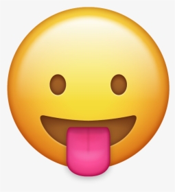 Transparent Apple Emojis - Emoji Tongue Png, Png Download, Transparent PNG